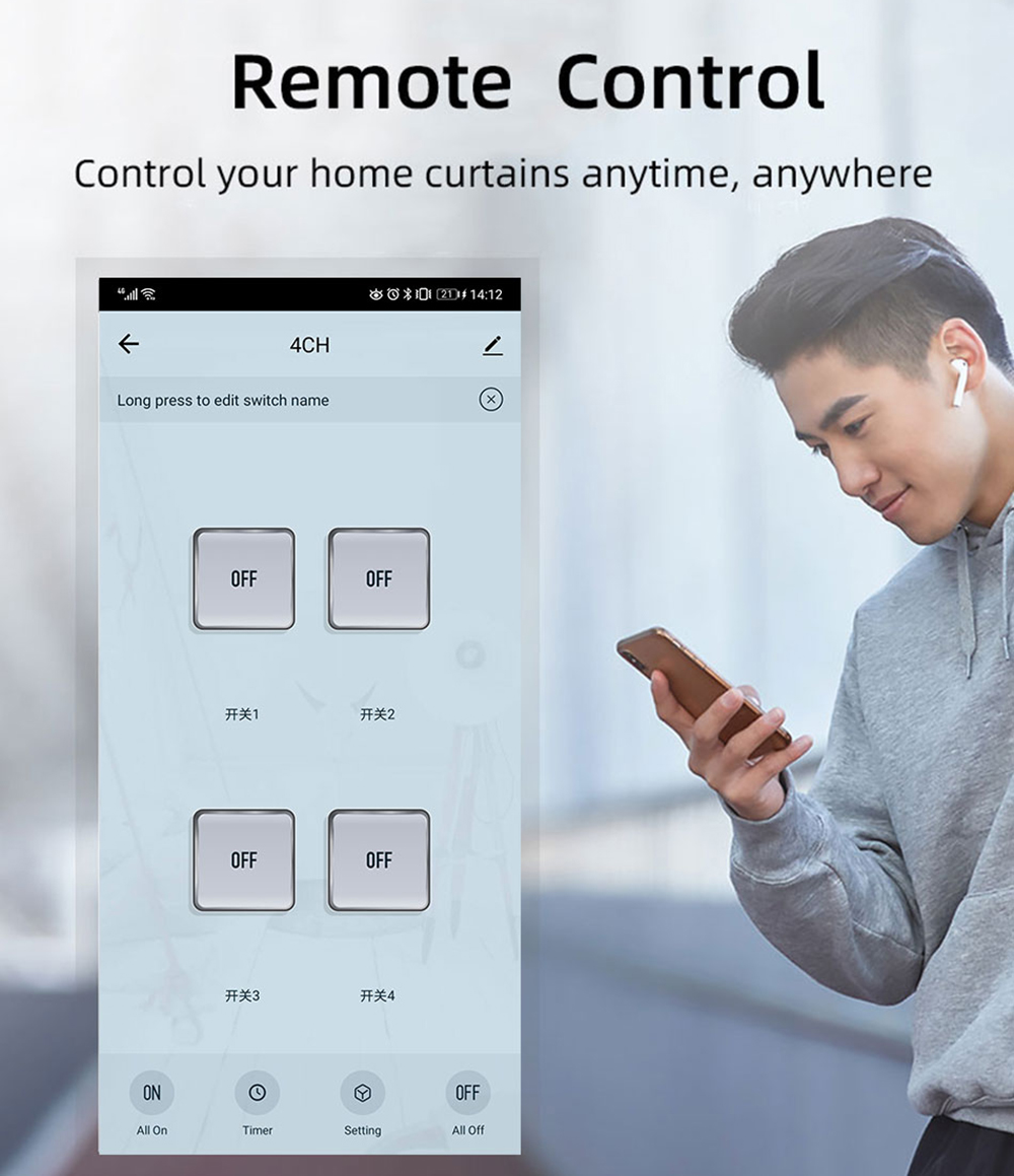 Tuya 4CH Zigbee Switch Relay M - Smart Home Zigbee Gateway recension och pris