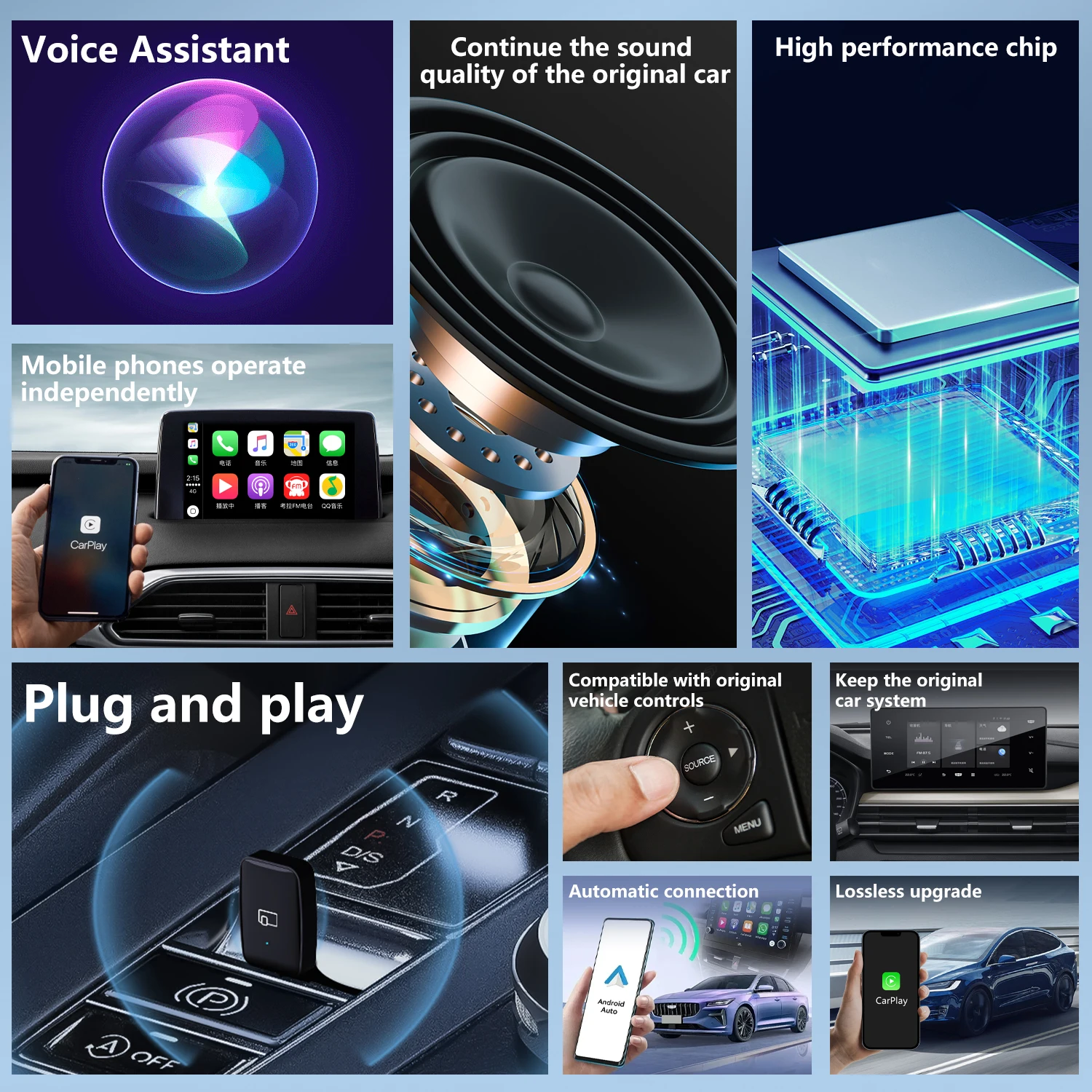 2025 New Wireless Carplay Andr - Wifi Smart Plug recension och pris