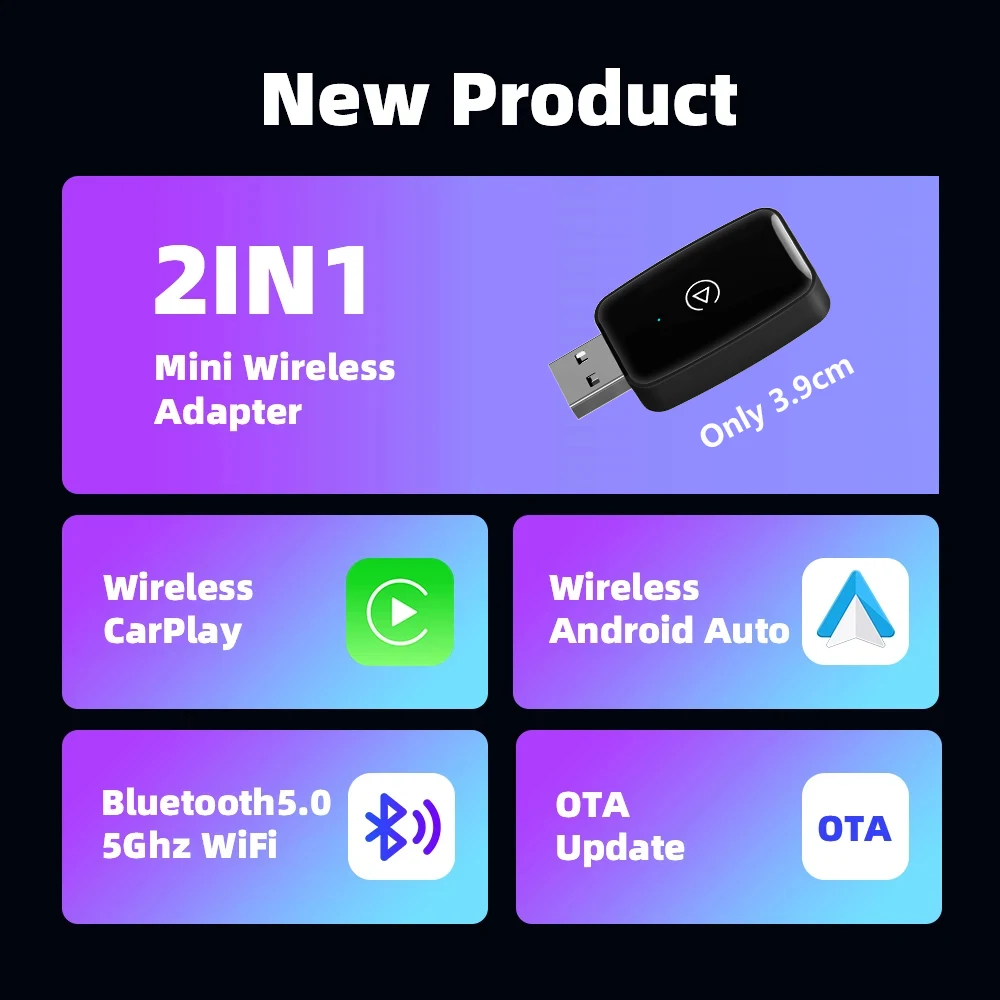 2025 New Wireless Carplay Andr - Wifi Smart Plug recension och pris