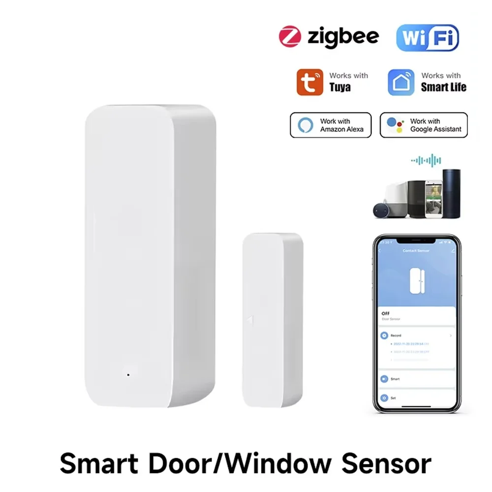 Tuya Zigbee/WiFi Magnetic Door - Smart Home Zigbee Gateway recension och pris
