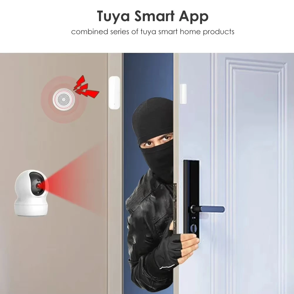 Tuya Zigbee/WiFi Magnetic Door - Smart Home Zigbee Gateway recension och pris