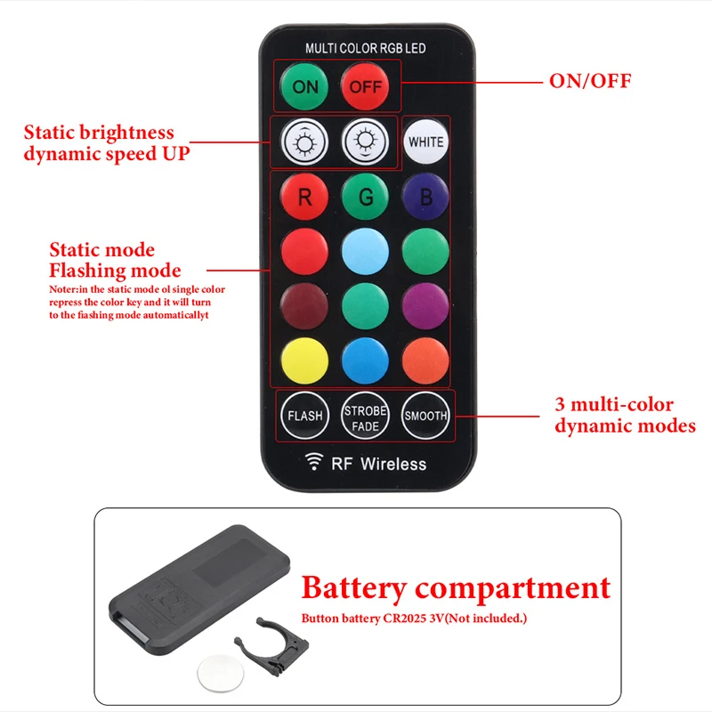 Remote Control With 2pcs RGB T - Voice Control Light Bulb recension och pris