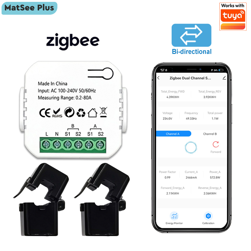Smart ZigBee Energy Meter Bidi - Smart Energy Monitor recension och pris