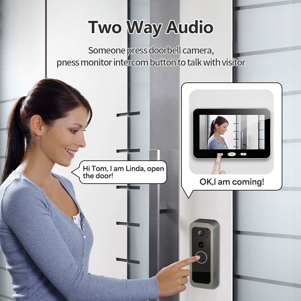 Tuya Smart Life 3MP 2.4G WIFI  - Smart Home Video Doorbell recension och pris