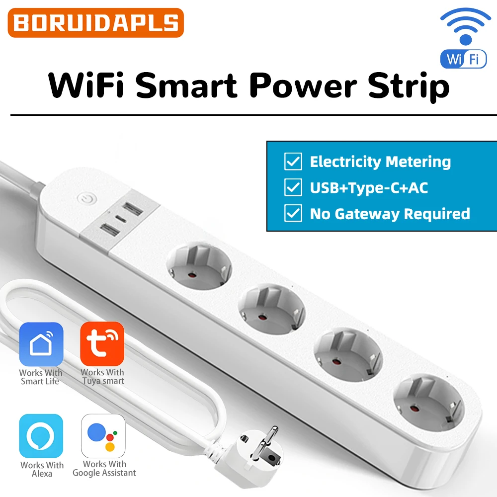 BORUIDAPLS EU Plug WiFi Smart  - Smart Home Energy App recension och pris