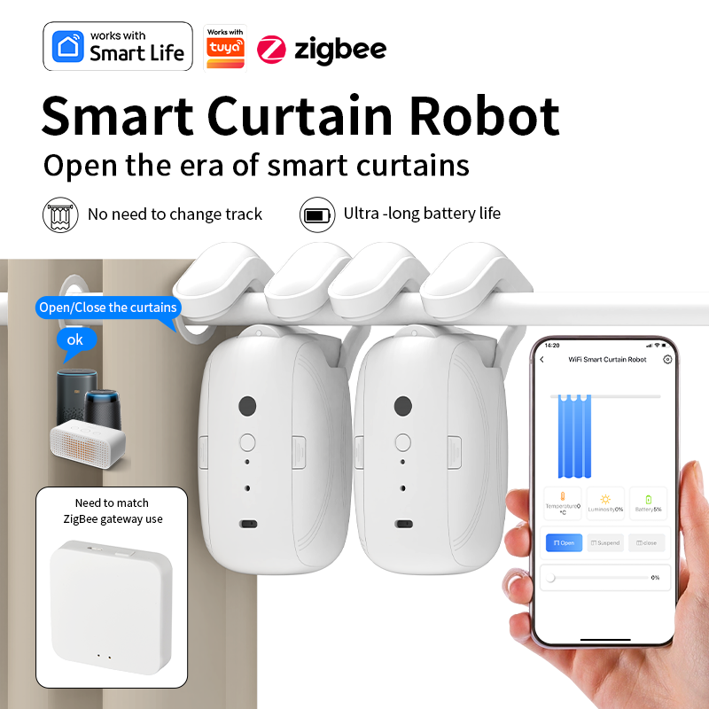 Zigbee Smart Curtain Driver Ro - Smart Home Robot recension och pris