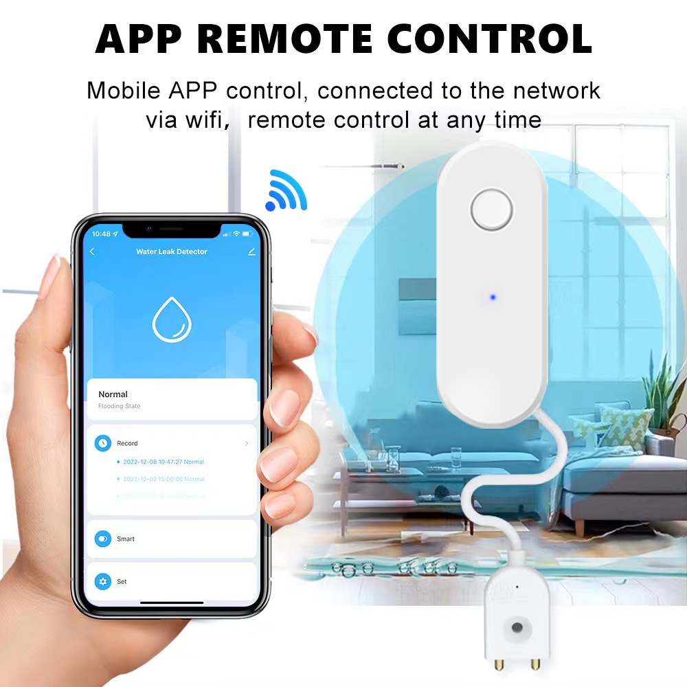 Tuya WiFi Smart Water Leak Sen - Wifi Water Sensor recension och pris