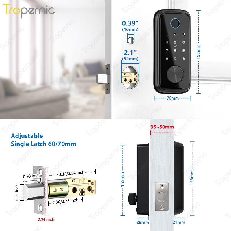 Tuya Zigbee Door Deadbolt Lock - Smart Home Zigbee Gateway recension och pris
