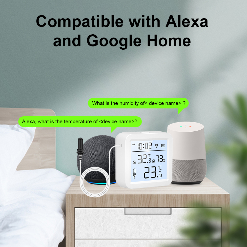 WiFi Humidity Temperature Sens - Smart Home Tuya recension och pris
