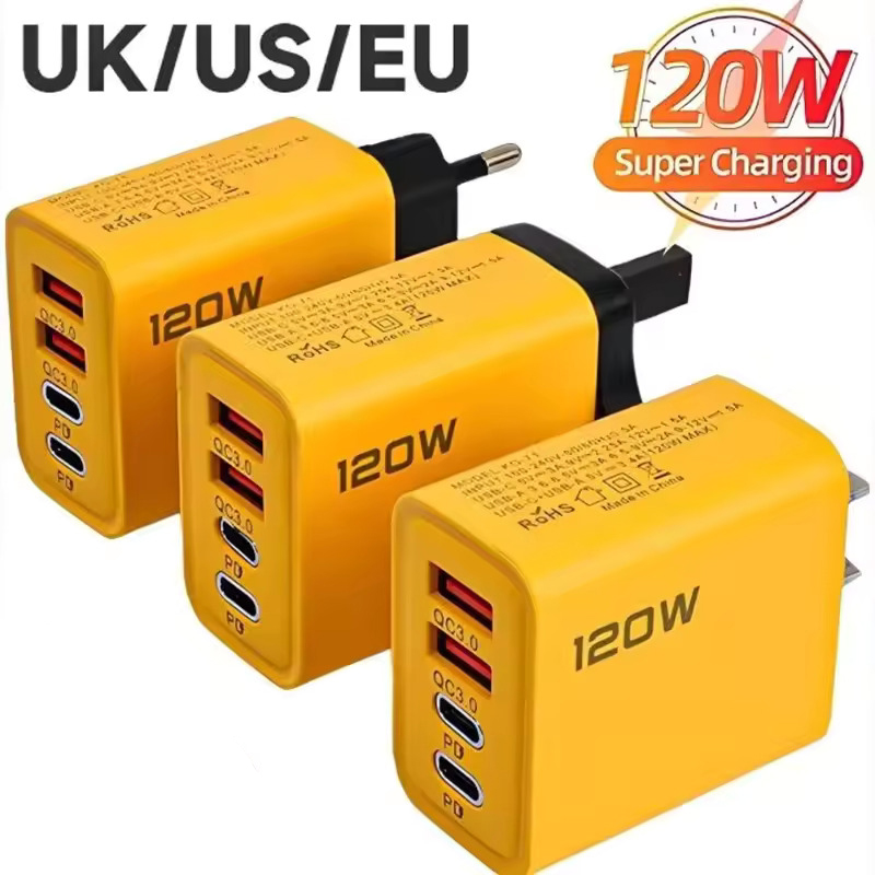 120W 4-Port Fast Charger PD QC - Smart Home Xiaomi recension och pris