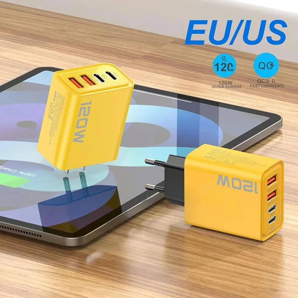 120W 4-Port Fast Charger PD QC - Smart Home Xiaomi recension och pris
