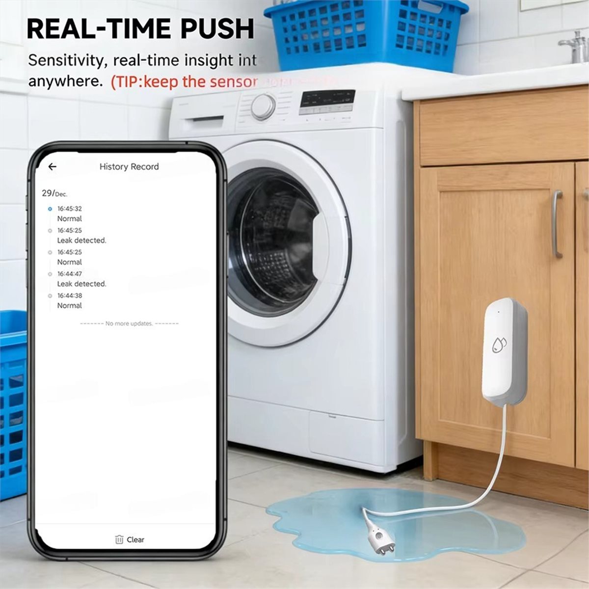 Compatible ZigBee Water Leak S - Smart Home Tuya recension och pris