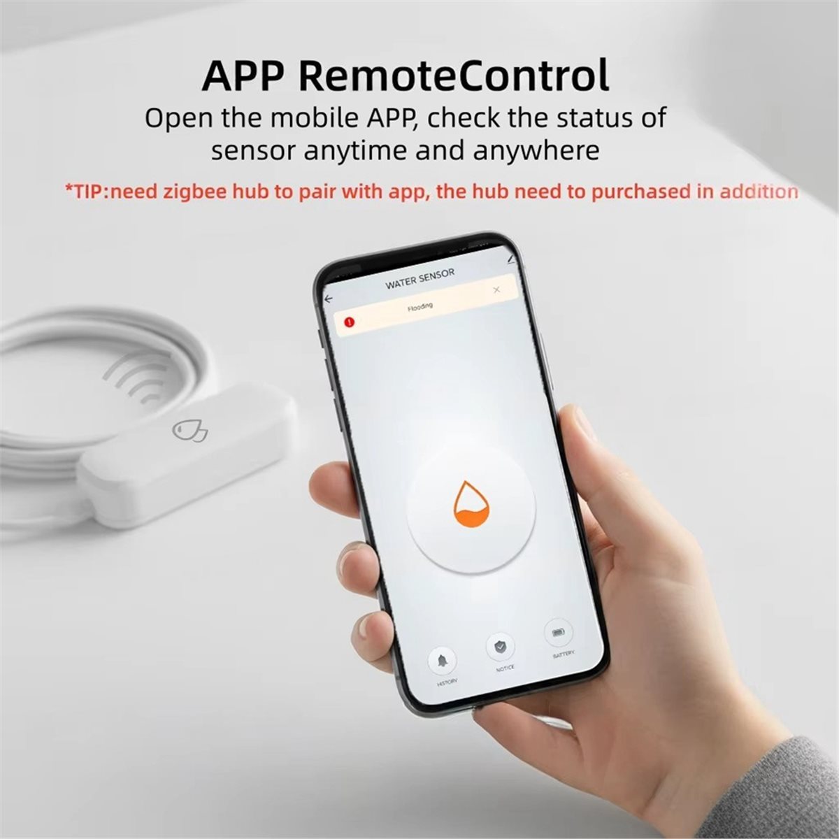 Compatible ZigBee Water Leak S - Smart Home Tuya recension och pris