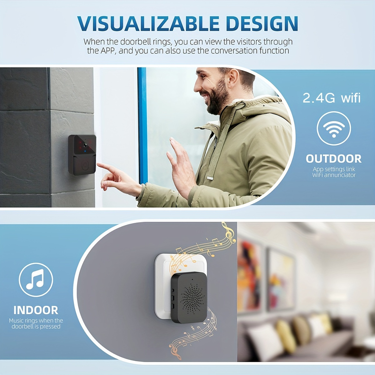 Tuya Wireless Smart Video Door - Smart Home Video Doorbell recension och pris